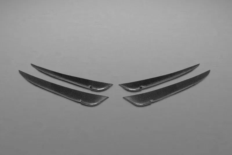 Capristo Exhaust Matte Carbon Fiber Front Fins for Ferrari 458 Speciale 2013-2015
