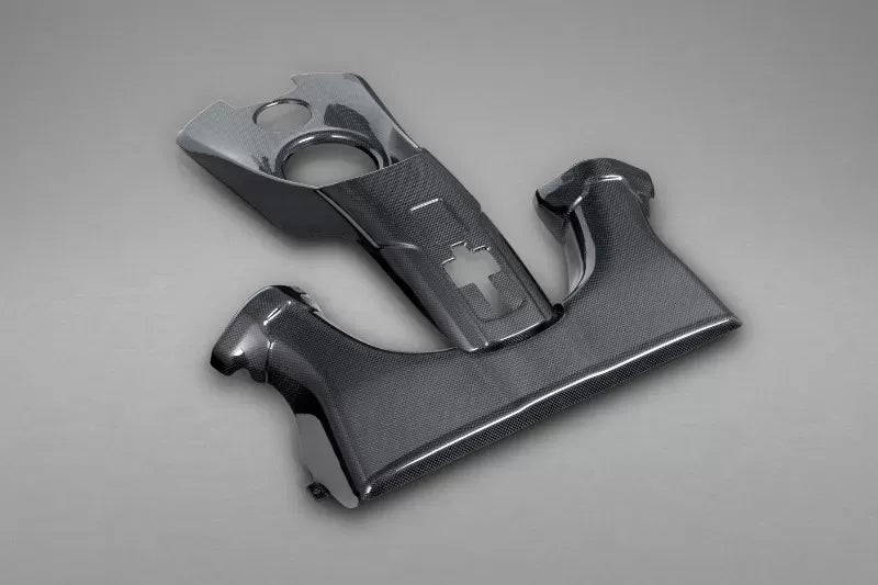 Capristo Exhaust Carbon Lock Cover for Ferrari 488 GTB | GTS 2015-2020, Gloss Finish