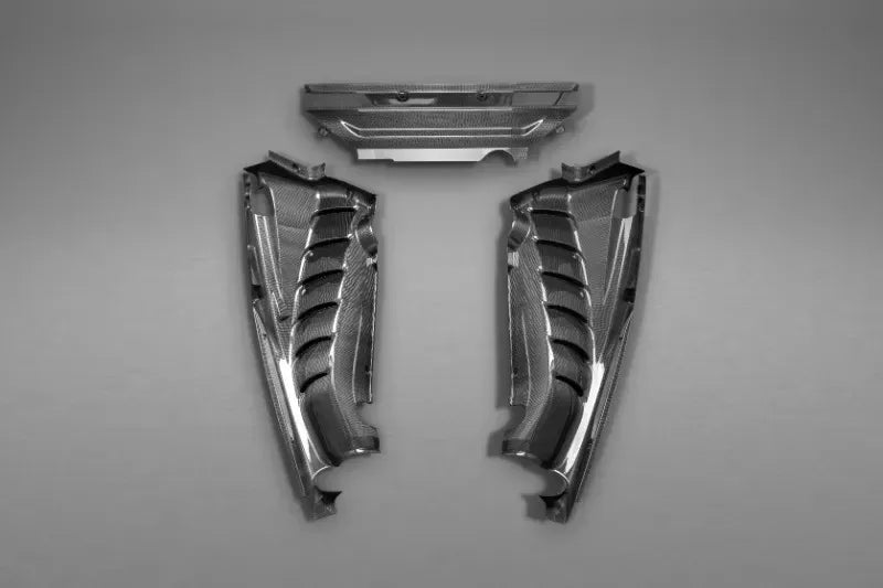 Capristo Carbon Fiber Exhaust Motor Compartment Side Covers for Ferrari 488 GTB 2015-2020