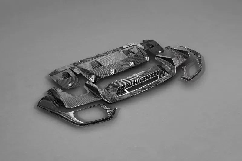 Capristo Carbon Fiber Rear Diffusor for Mercedes AMG GT/GT S 2015-2021, Gloss or Matte Finish