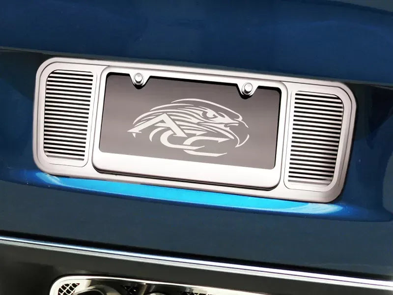 American Car Craft 2Pc Stainless Steel Billet Style Tag Back License Plate Frame Chevrolet Corvette C6 2005-2013