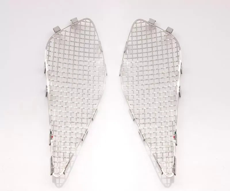 American Car Craft 2Pc Stainless Steel Rear Quarter Vent Grilles Laser Mesh Chevrolet Corvette Stingray C7 2014-2019