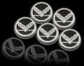 American Car Craft 5Pc Blue Carbon Fiber Automatic Fluid Cap Cover Chevrolet Corvette Grand Sport C7 2017-2019