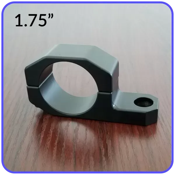 1.75 Inch Inside Diameter Roll Cage Clamp Aluminum Black Anodized Pyramid LED Whips