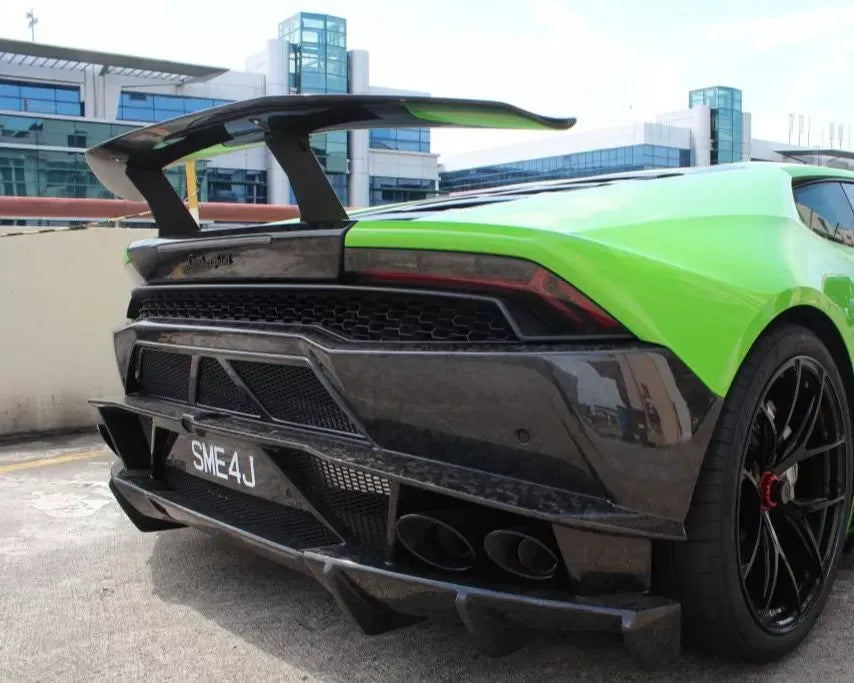 1016 Industries Twill Carbon Renato V2 Rear Wing for Lamborghini Huracan LP610 2015-2021