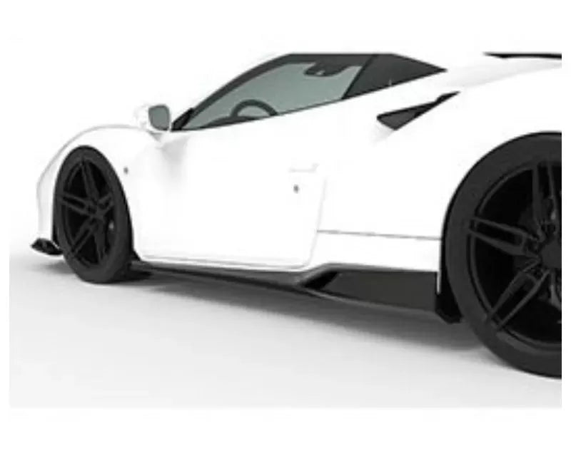 1016 Industries Aero Side Skirts Carbon Fiber for Ferrari F8 Tributo 2020-2021