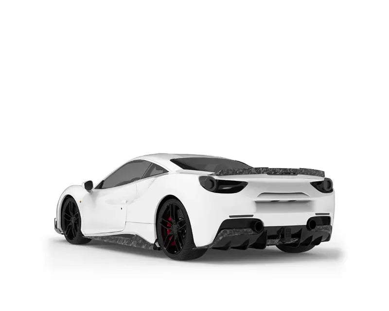 1016 Industries Forged Carbon Rear Diffuser Upper Add-On for Ferrari 488 2015-2021