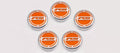 American Car Craft 5Pc Automatic Orange Carbon Fiber Engine Fluid Cap Covers Chevrolet Camaro RS 2010-2022