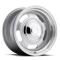107 Classic Rally 18x9 5x120.65 0MM 28 Lbs Silver/Trim Ring Aluminum Wheels 107 Classic Rally Series REV Wheels