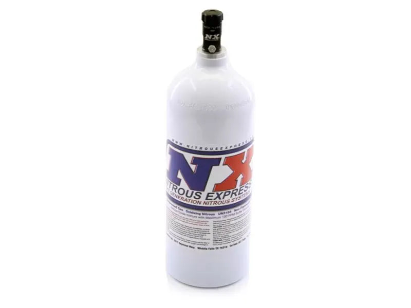 Nitrous Express 5lb Nitrous Bottle 5.25" Diameter x 16.14" Tall with Motorcycle Valve
