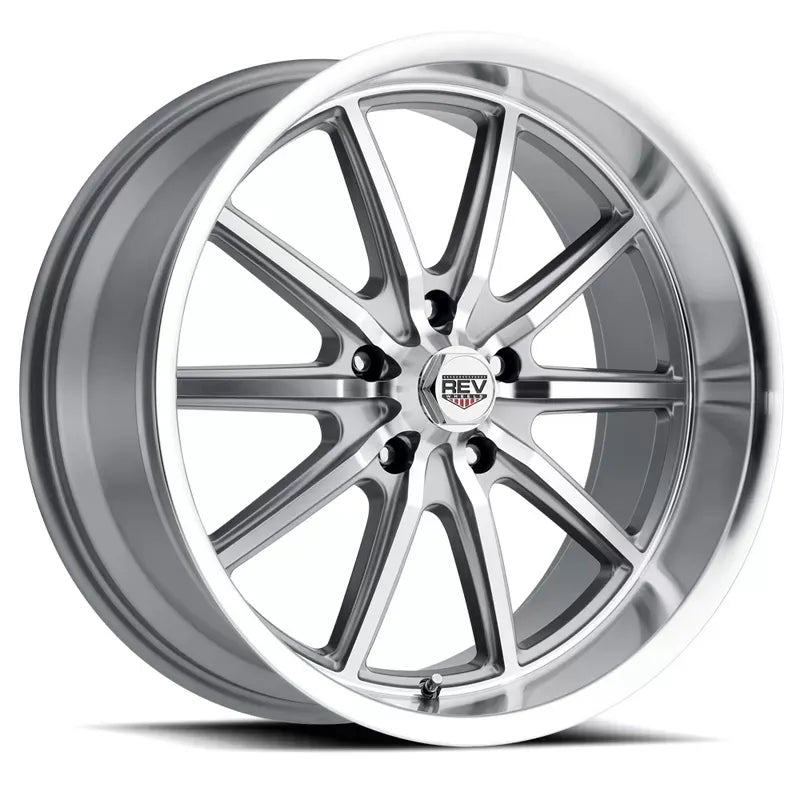 110 Classic Icon Series 20x8 5x120.65 0MM Anthracite Machined Face And Machined Lip REV Wheel