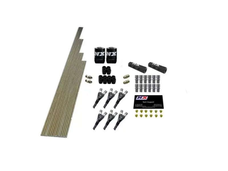 Nitrous Express 6 Cylinder Shark Plumb Kit with 2 Solenoids & 150HP Jets