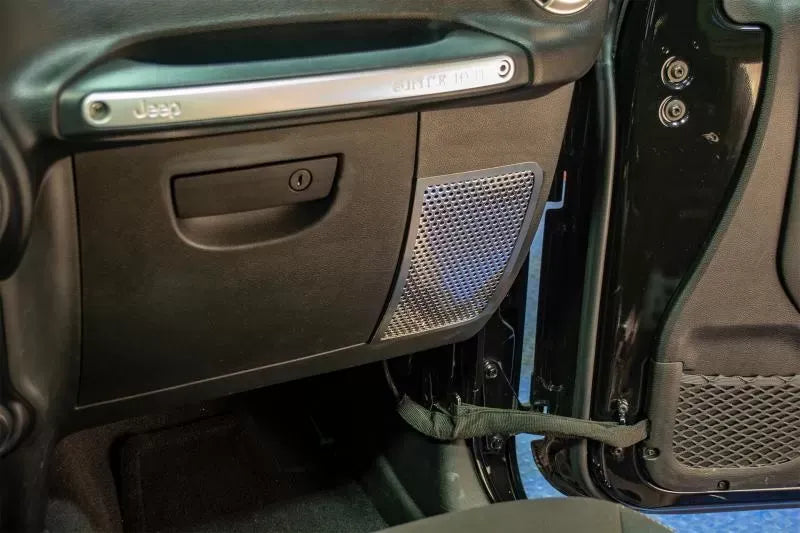 American Car Craft 2Pc Stainless Steel Perforated Speaker Grilles Jeep Wrangler JK | JKU 2007-2018