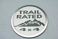 American Car Craft 2Pc Stainless Steel Trail Rated Badges Jeep Wrangler JK 2007-2018