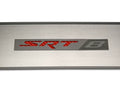 American Car Craft 2Pc Red Carbon Fiber Stainless Steel Door Badge Plate w/SRT8 Inlay Dodge Challenger 2008-2014