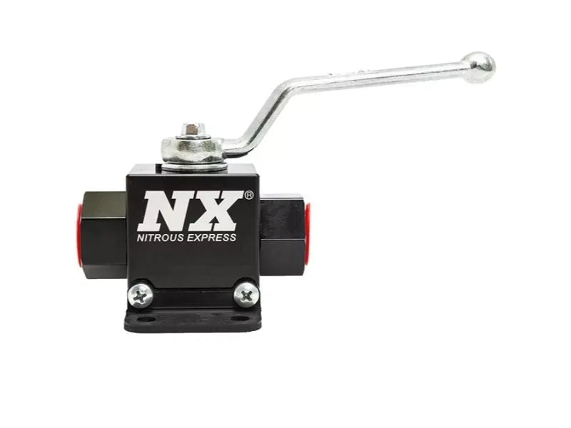 Nitrous Express Lightweight Billet In-Line Valve 1.5in I.D 8AN ORB Threads