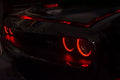 American Car Craft 2pc Red LED Headlight Surrounds Dodge Challenger 2015-2023