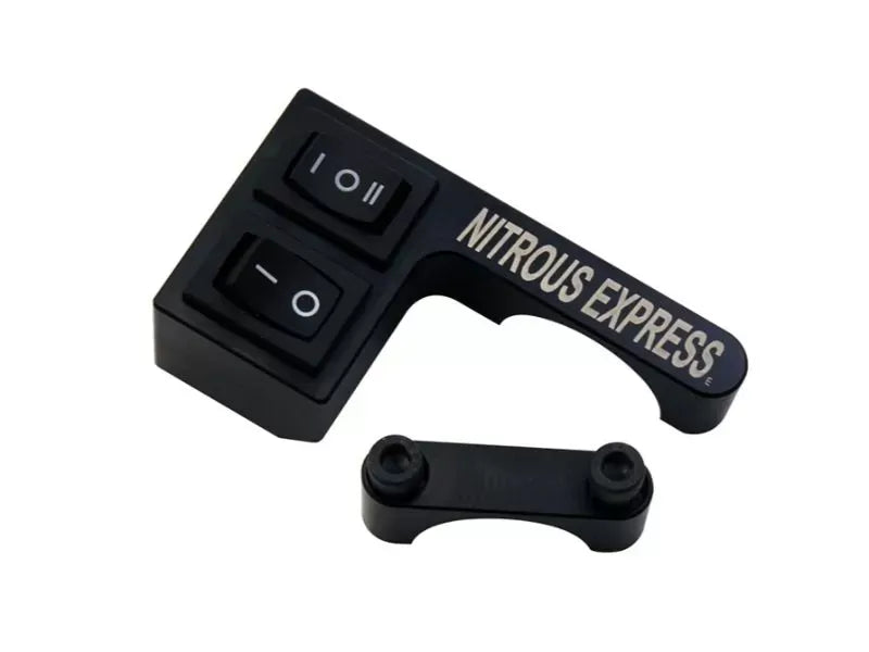 Nitrous Express Handle Bar Switch Mount for 7/8" Bars, Left Offset, Billet Aluminum