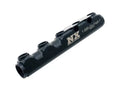 Nitrous Express Fuel Log 5 Port Billet Aluminum Black Anodized, 12 AN O-Ring Inlet