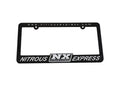 Nitrous Express Nitrous License Plate Frame for Universal Fitment, Durable Black Finish