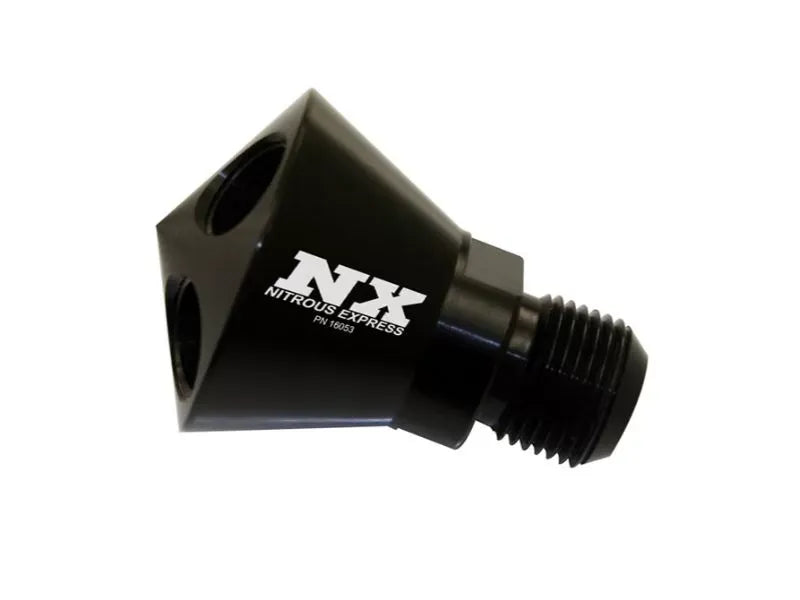 Nitrous Express 8AN 4-Port Showerhead Distribution Block with 6AN Outlets