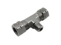 Nitrous Express 3/8 Compression x 1/8 Male NPT Branch T Compression Fittings