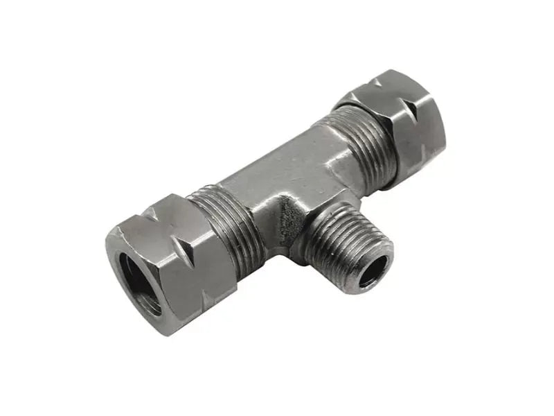 Nitrous Express 3/8 Compression x 1/8 Male NPT Branch T Compression Fittings