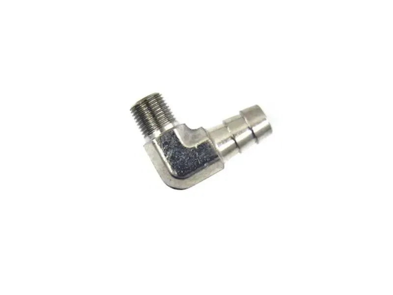 Nitrous Express 1/4 NPT x 3/8" 90 Hose Barb Fitting for Nitrous Oxide Systems