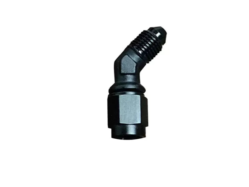 Nitrous Express Blue 3AN Male to 45 -3 Female Swivel Fitting for AN-3 Hoses