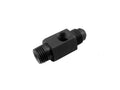 Nitrous Express 1/4 NPT x 6AN Fuel Bypass Fitting with 1/8 NPT Gauge Port