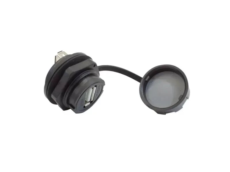 Nitrous Express USB Bulkhead Fitting, USB 2.0 Type A Female, IP67 Rated Connector