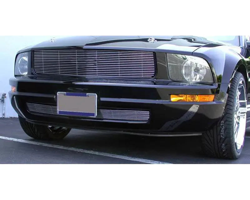 2005-2009 Mustang LX Billet Grille, Polished, 1 Pc, Overlay - PN #20515