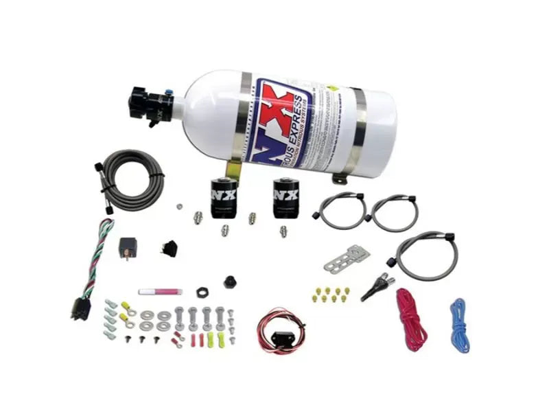 Nitrous Express Universal Fly By Wire Single Nozzle Nitrous Kit with 10lbs Bottle