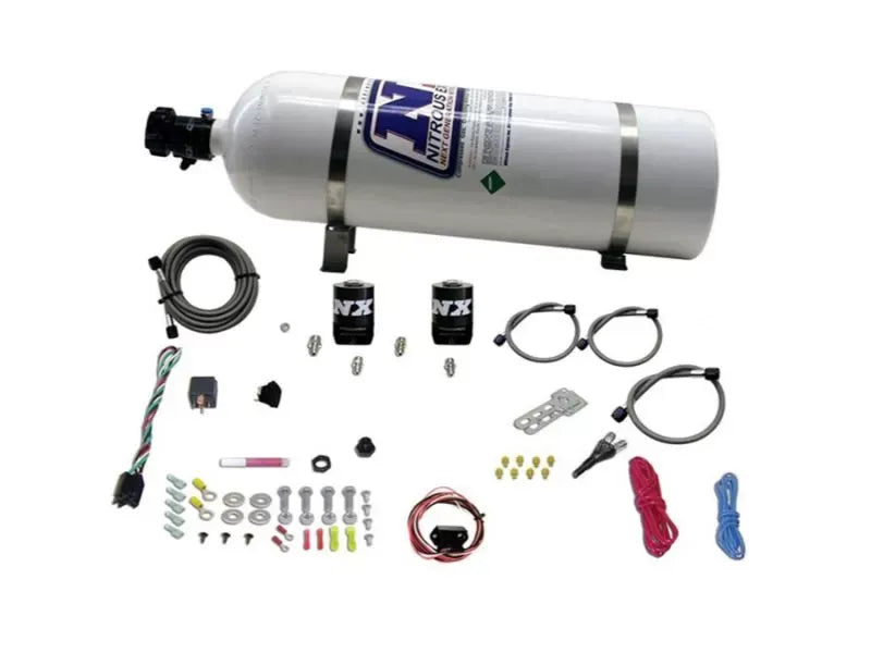 Nitrous Express Universal Fly By Wire Nitrous Kit with 15lbs Bottle and TPS Switch