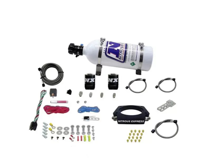 Nitrous Express 50-400HP GM LS 90mm Nitrous Plate Kit with 5lbs Bottle - Fits Multiple Models