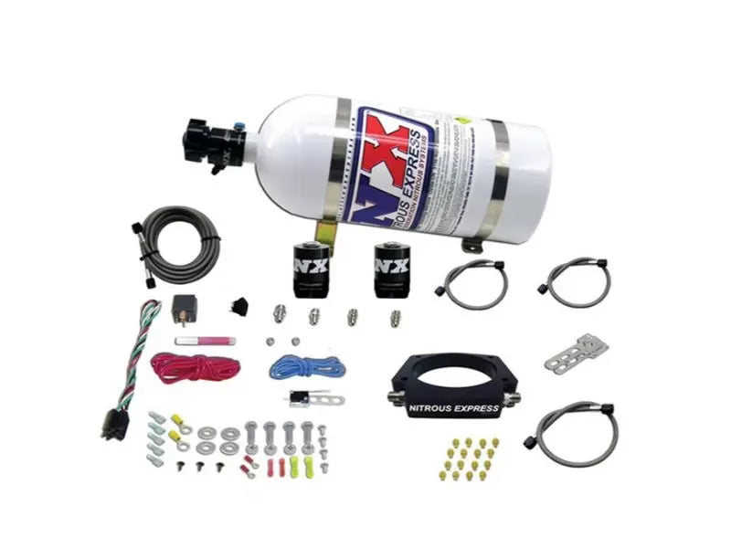 Nitrous Express 50-400HP 90mm GM LS Nitrous Plate Kit with 10lb Bottle - Fits Multiple Models