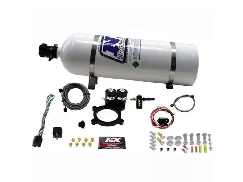 Nitrous Express 50-250HP Nitrous Plate Kit for GM 5.3L Truck 2014+ with 15lbs Bottle