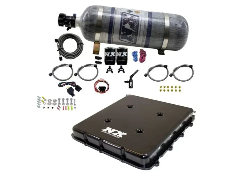 Nitrous Express Nitrous Kit with Billet LT4 Supercharger Lid, 12lbs Bottle, Fits GM LT4 Models