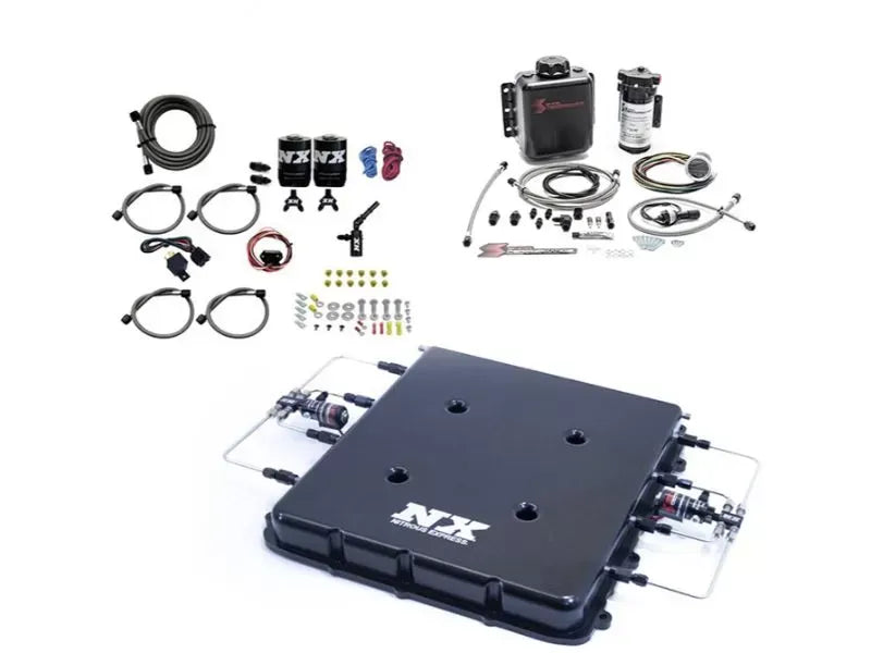 Nitrous Express Billet Aluminum LT4 Supercharger Lid Nitrous & Water Injection Kit 2015-2020 GM