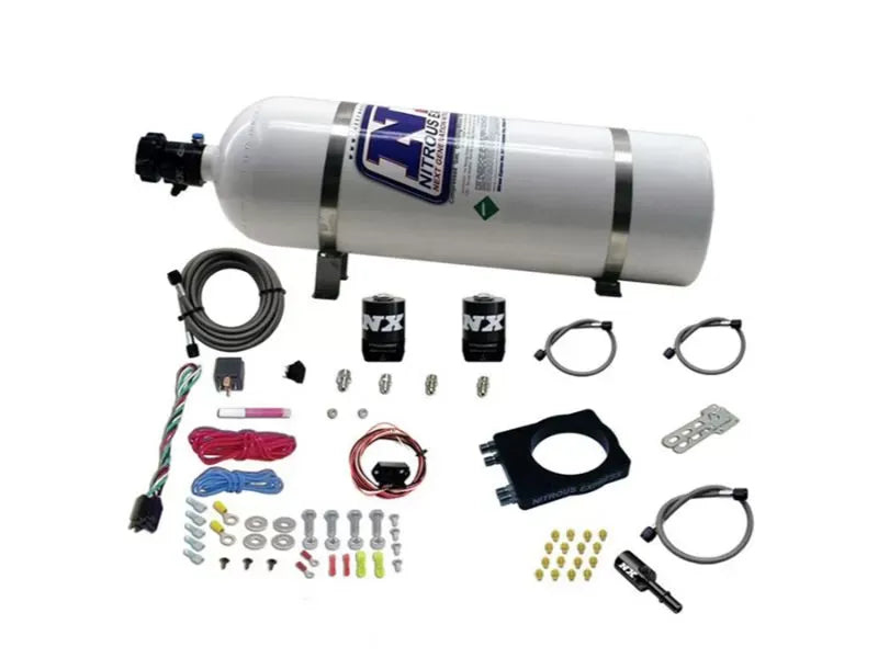 Nitrous Express 50-400HP Nitrous Plate Kit with 15lb Bottle for Dodge, Jeep, Chrysler 2005-2020