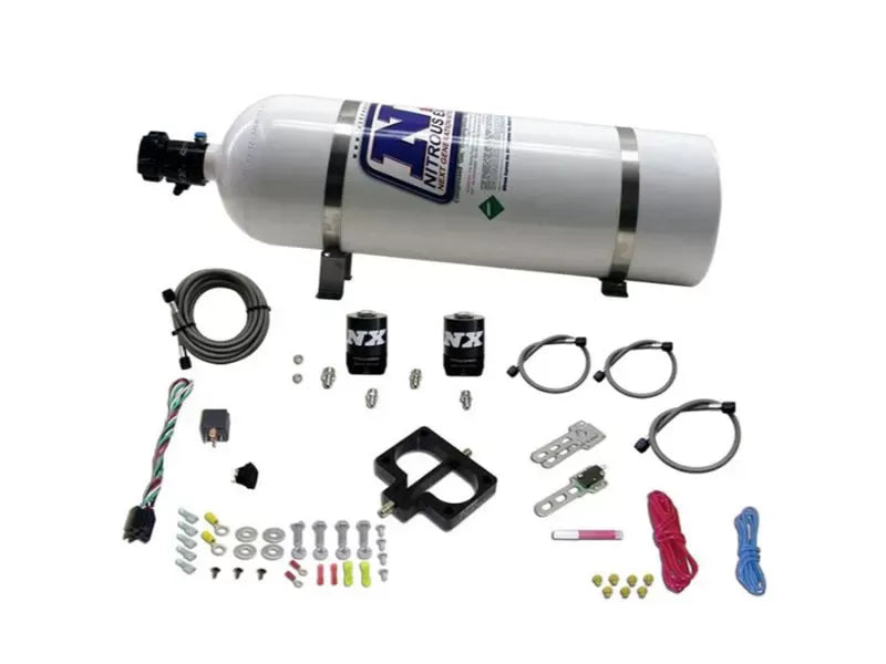 Nitrous Express Nitrous Plate Kit for Dodge TBI Magnum Engines, 15lbs Bottle, 1992-2003