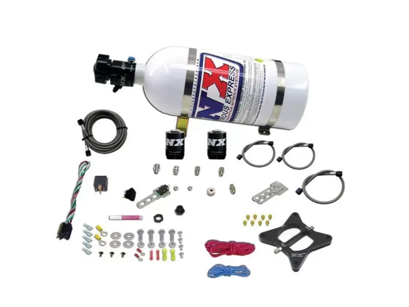 Nitrous Express Nitrous Plate Kit 2 Valve 10lb Bottle for Ford 4.6L 1996-2004