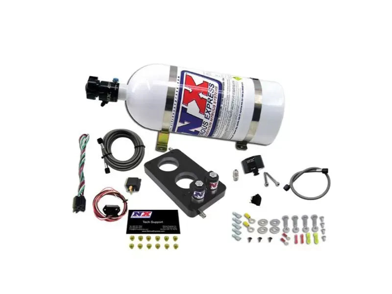 Nitrous Express Nitrous Plate Kit 50-150HP 3 Valve for Ford 4.6L 2005-2010 with 10lbs Bottle