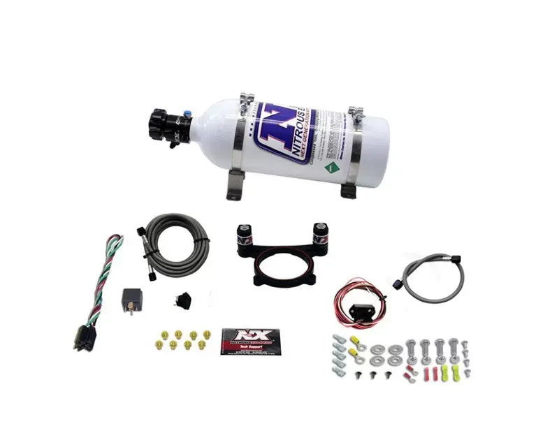 Nitrous Express Coyote 4 Valve Nitrous Plate Kit with 5 Pound Bottle for Ford Mustang GT 5.0L 2011-2022