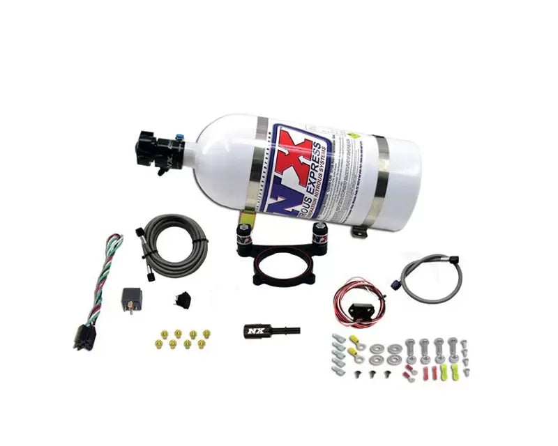 Nitrous Express Coyote 4 Valve Nitrous Plate Kit with 10 Pound Bottle for Ford Mustang GT 5.0L 2011-2022