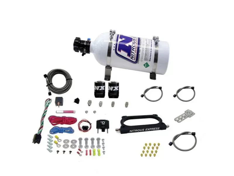Nitrous Express Nitrous Plate Kit 50-250HP with 5lbs Bottle for Ford Mustang GT500 2007-2014