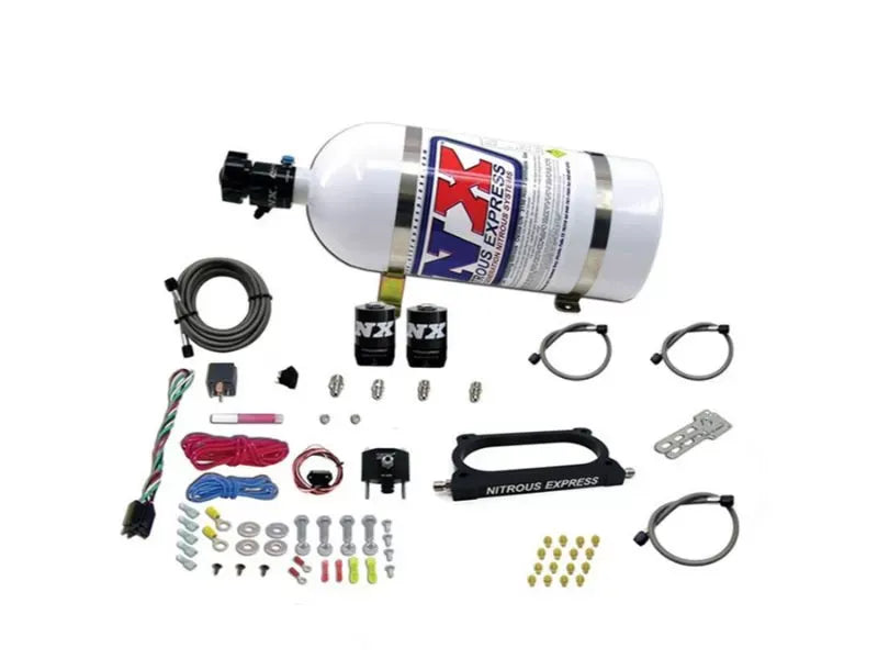 Nitrous Express 50-250HP Nitrous Plate Kit with 10lbs Bottle for Ford Mustang GT500 2007-2014