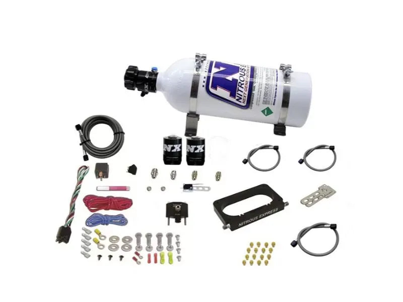 Nitrous Express 4 Valve 50-300HP Nitrous Kit with 5lbs Bottle for Ford Mustang Cobra/Mach 1 1996-2004