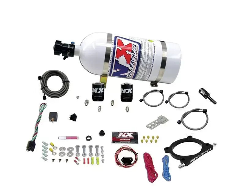 Nitrous Express High Output Nitrous Plate Kit 50-250HP with 10lb Bottle for Ford Mustang GT 5.0L 2011-2022