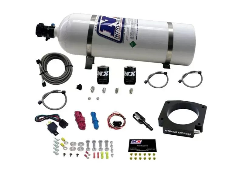 Nitrous Express Nitrous Plate Kit with 15lb Bottle for Ford Mustang Shelby GT350 2015-2017